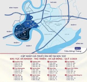 Cập nhật bảng giá cho thuê căn hộ Quận 2 Tháng 9-2024