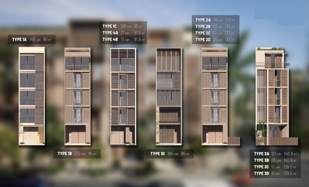 Layout thiết kế nhà phố The Global City