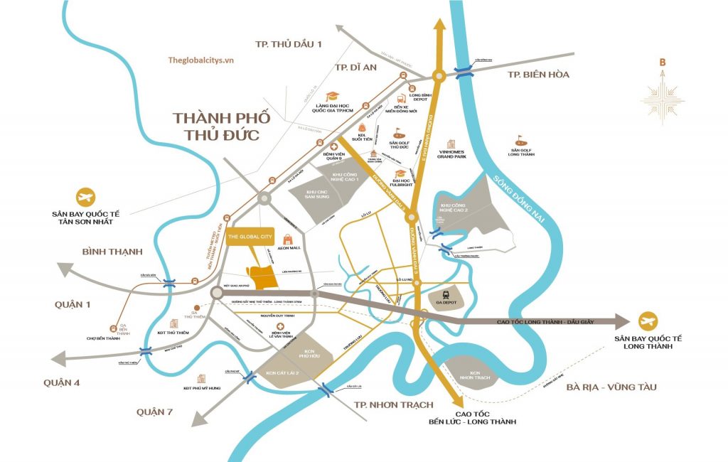 VỊ TRÍ DỰ ÁN THE GLOBAL CITY