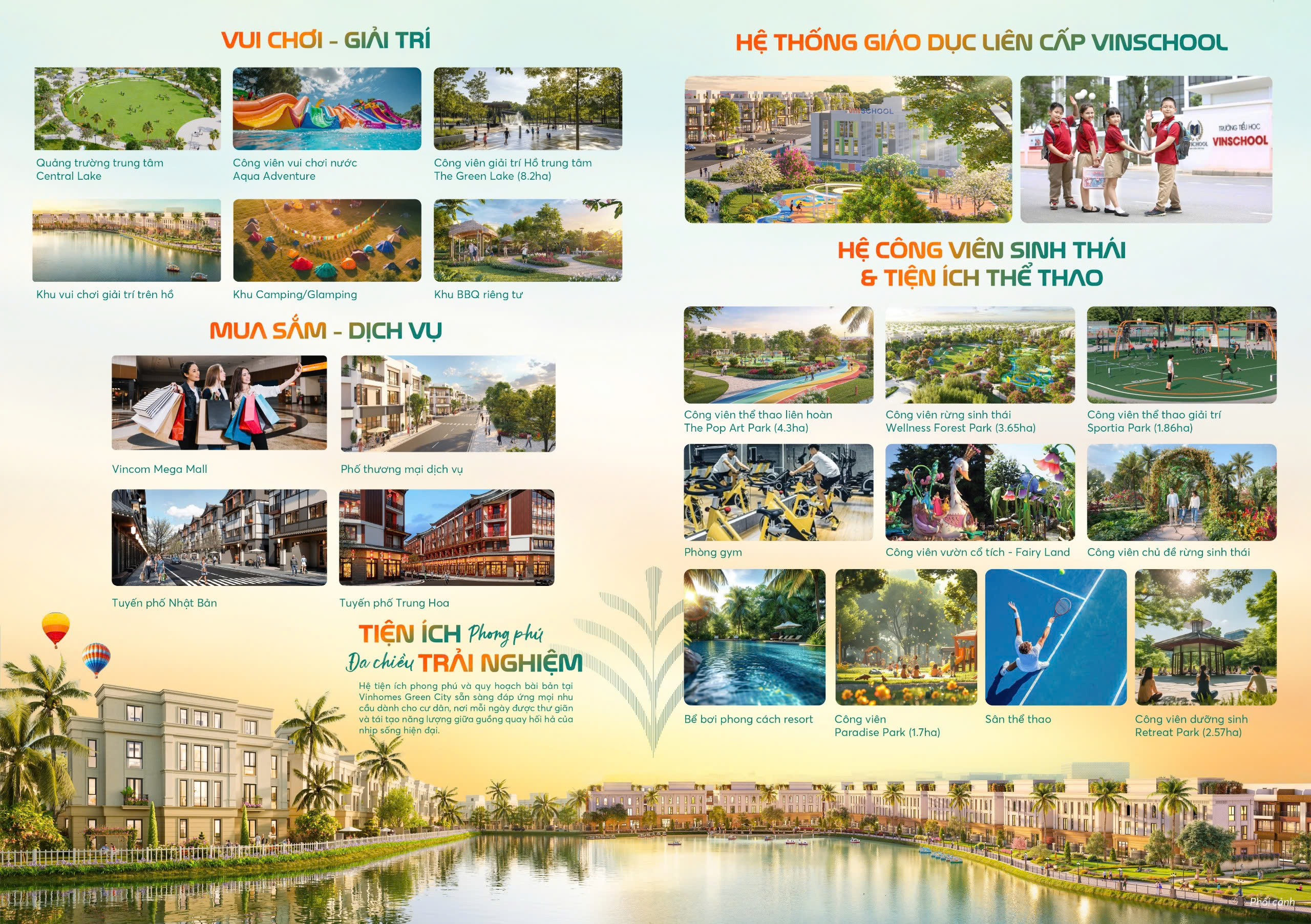 TIỆN ÍCH DỰ ÁN VINHOMES GREEN CITY