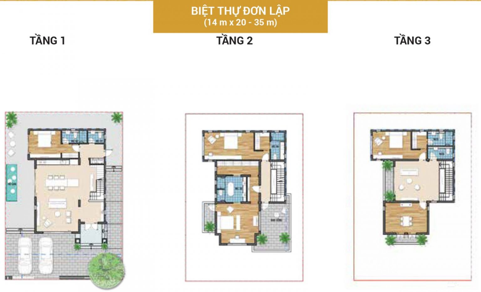Thiết kế biệt thự đơn lập Senturia An Phú
