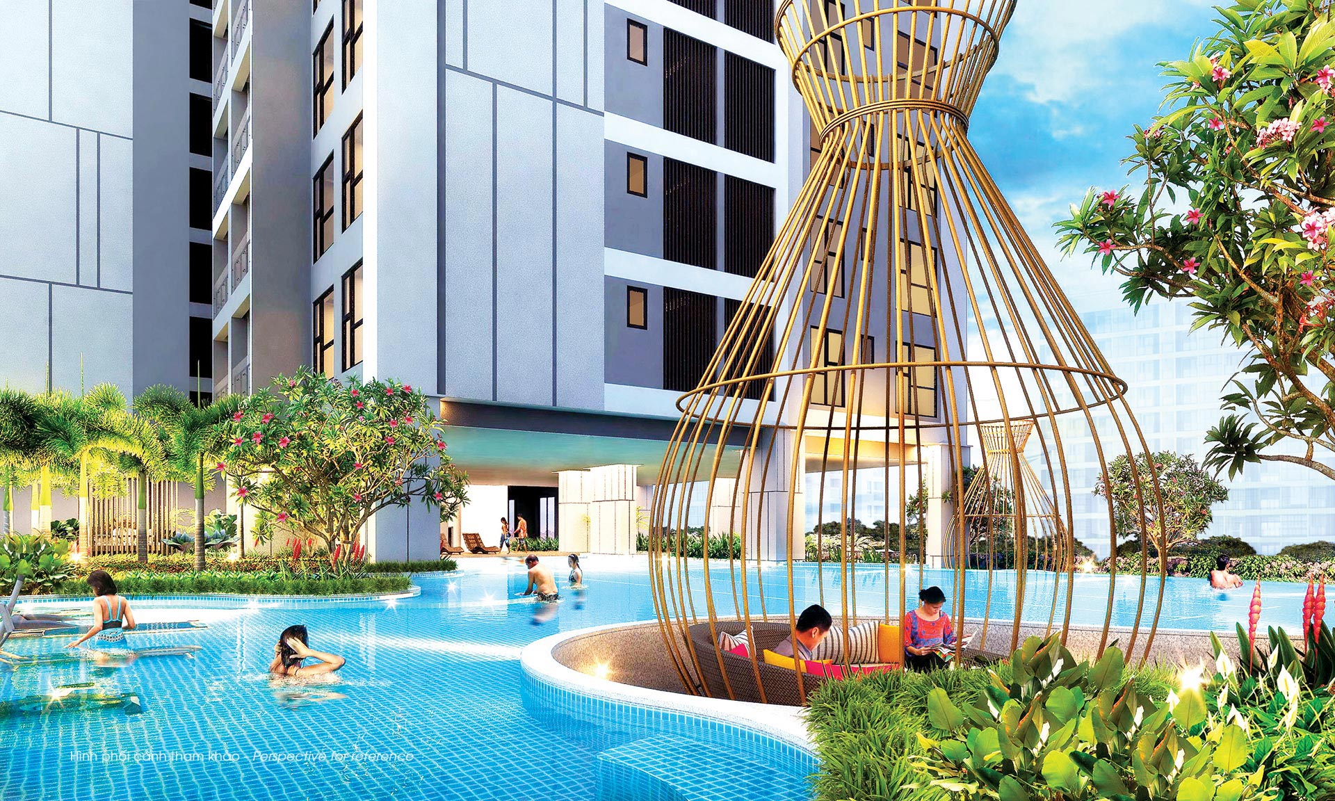 Hồ bơi dự án A&T Saigon Riverside
