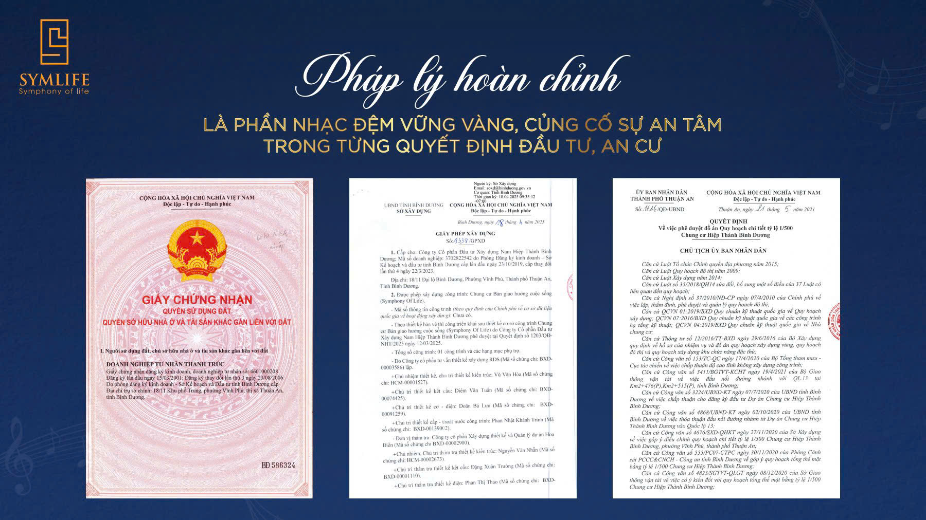 Pháp lý Dự án Symlife