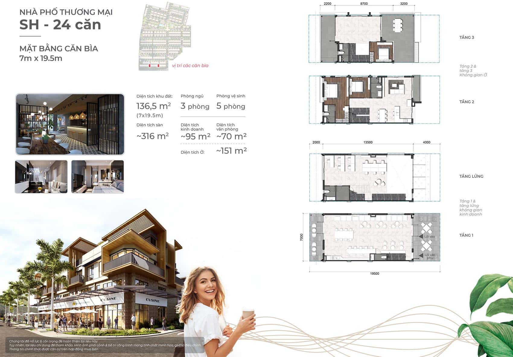 Nhà phố thương mại căn bìa