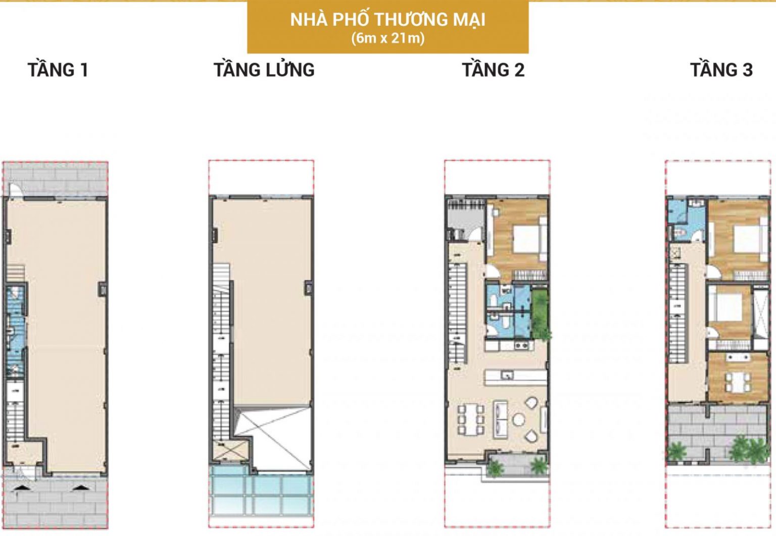 Mẫu nhà phố thương mại shophouse Senturia An Phú Quận 2