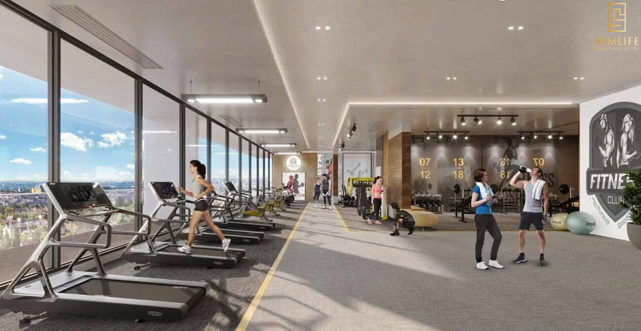Tiện ích phòng Gym căn hộ Symlife